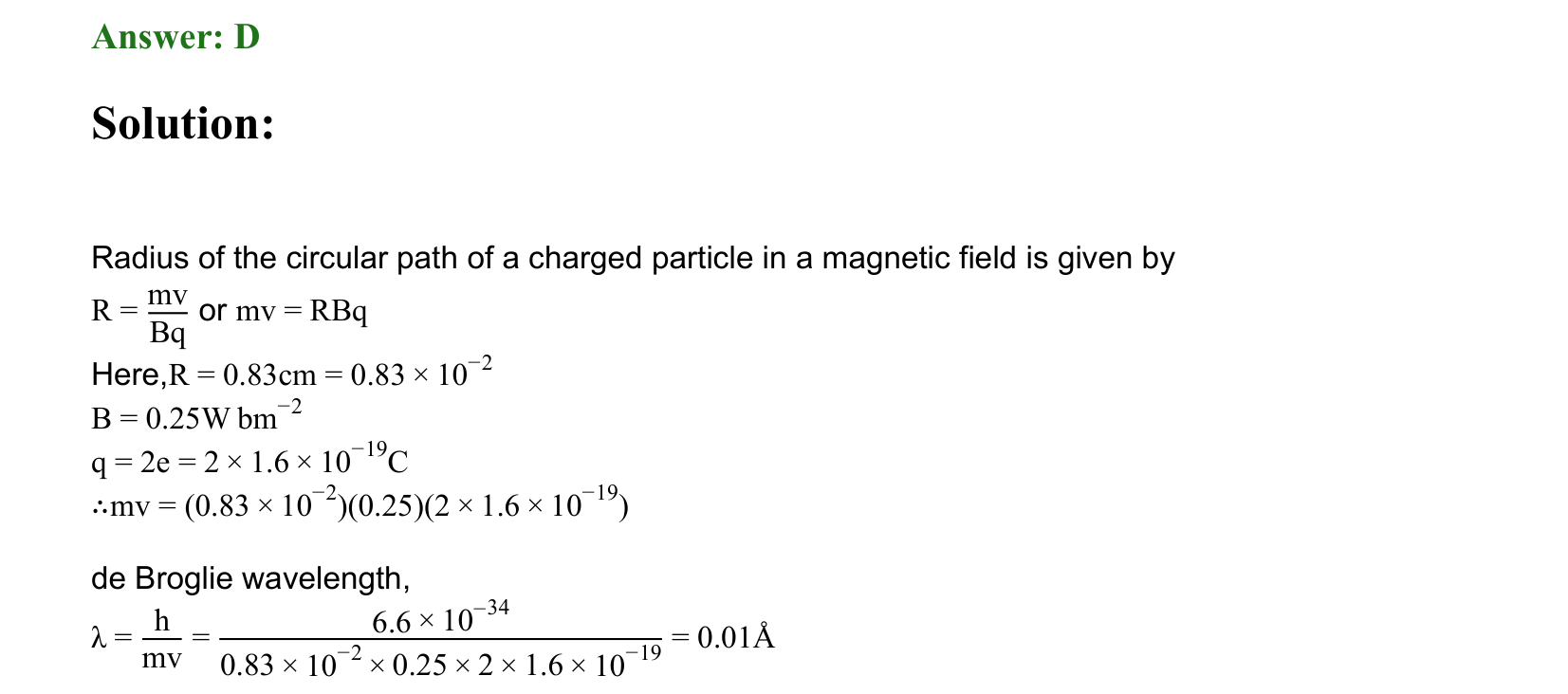 Dual Nature of Matter and Radiation solution 44