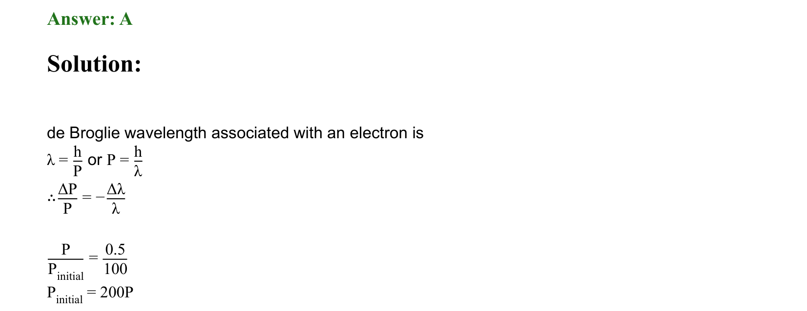 Dual Nature of Matter and Radiation solution 45