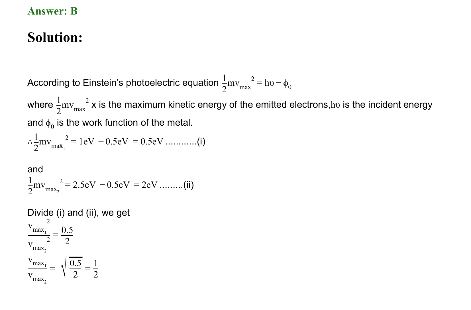 Dual Nature of Matter and Radiation solution 46