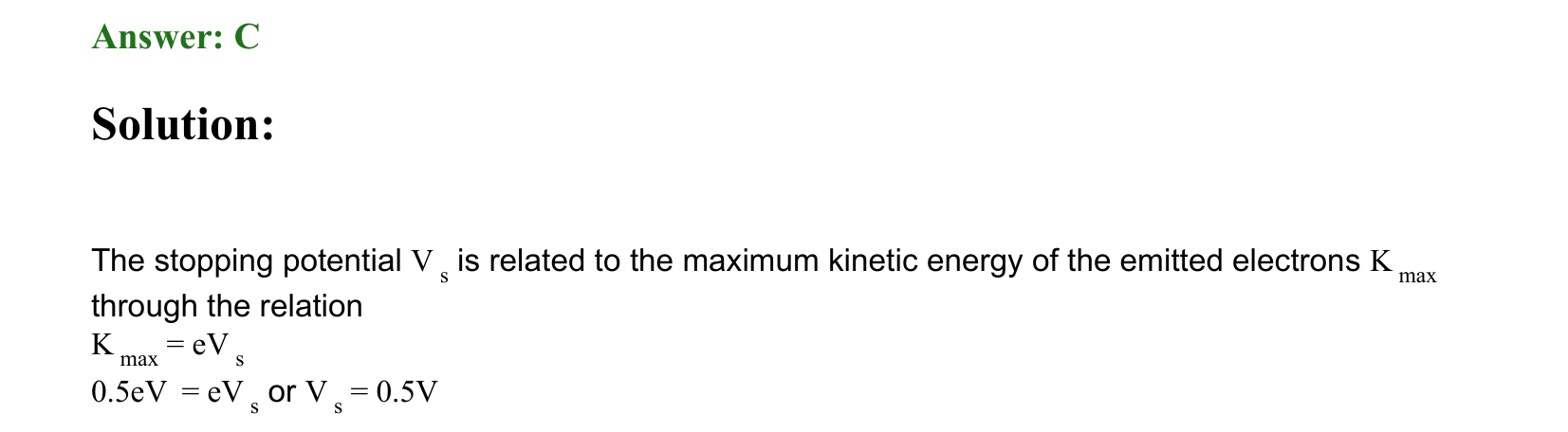 Dual Nature of Matter and Radiation solution 51
