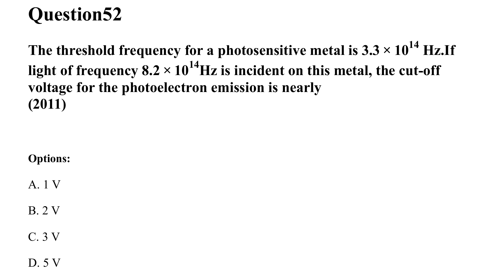 Dual Nature of Matter and Radiation question 52