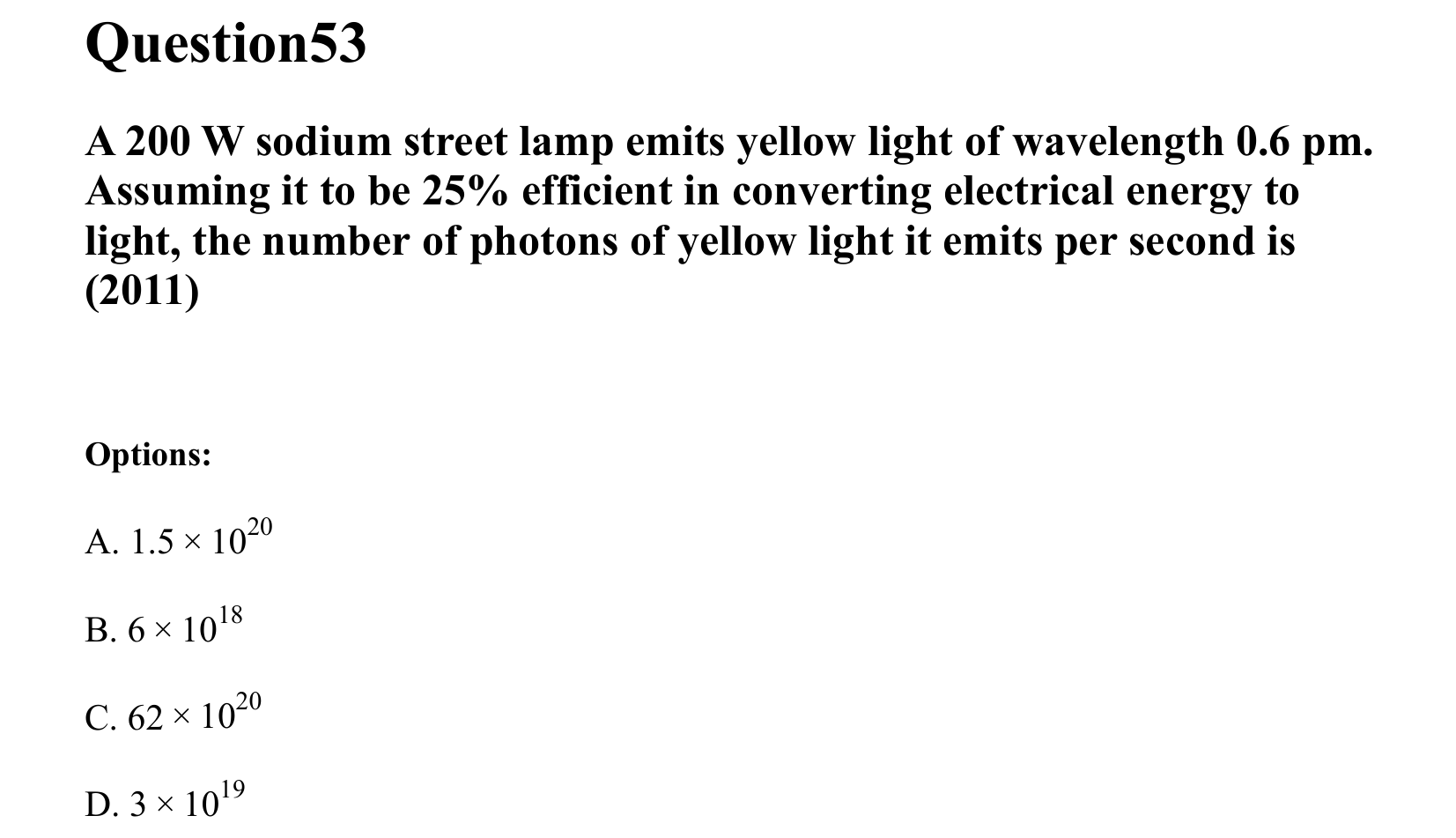 Dual Nature of Matter and Radiation question 53