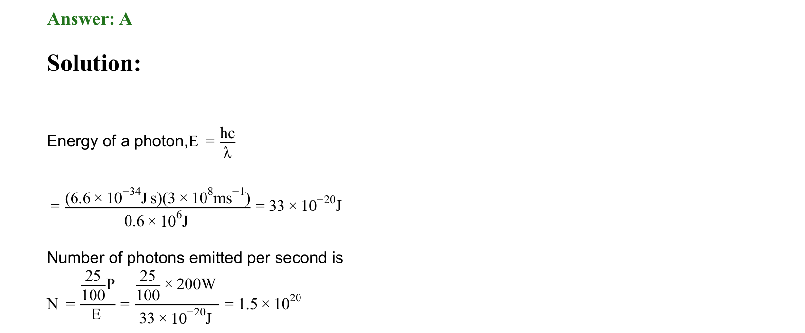Dual Nature of Matter and Radiation solution 53