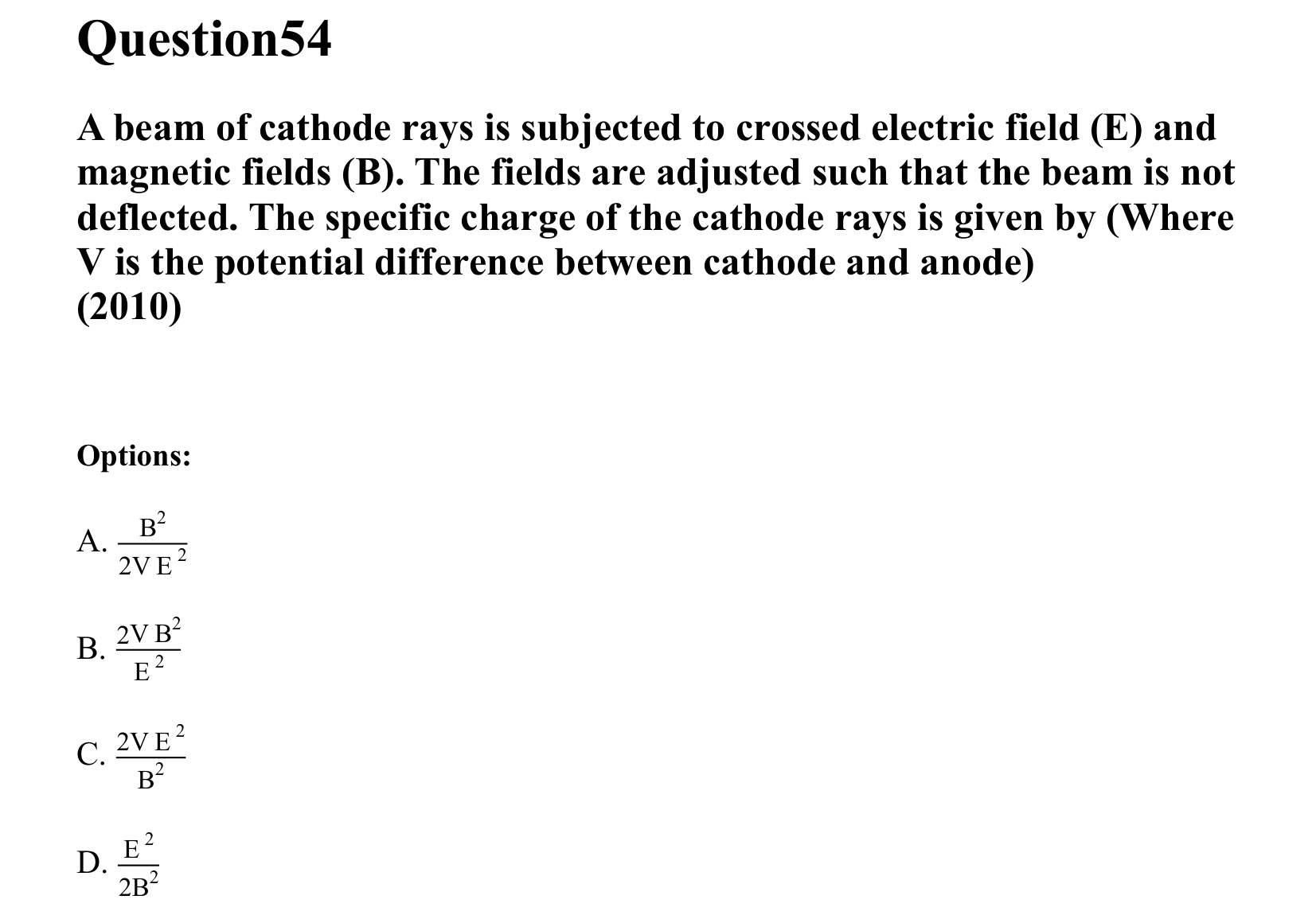 Dual Nature of Matter and Radiation question 54