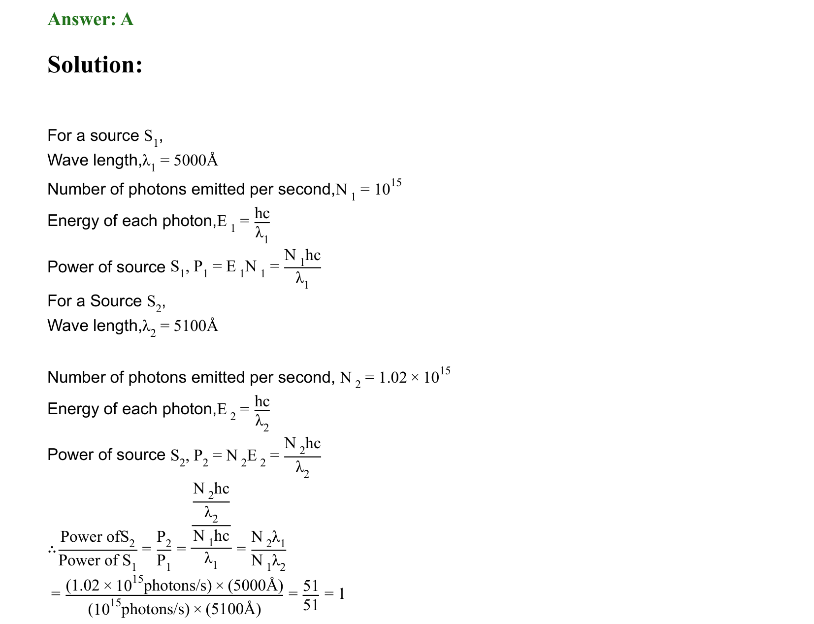 Dual Nature of Matter and Radiation solution 55