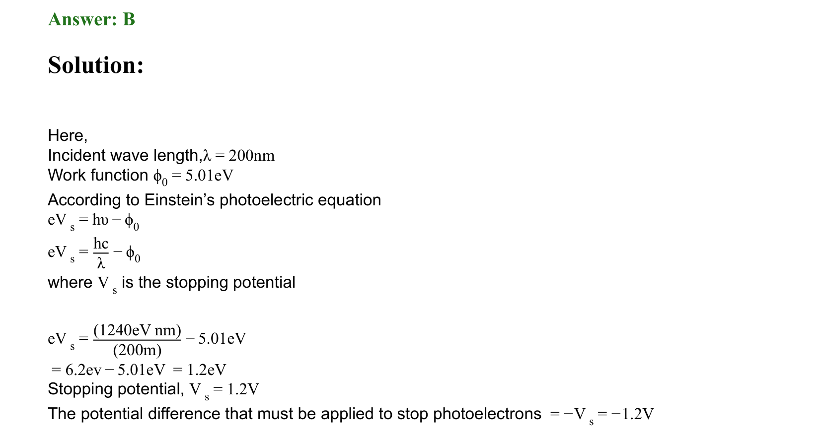 Dual Nature of Matter and Radiation solution 56