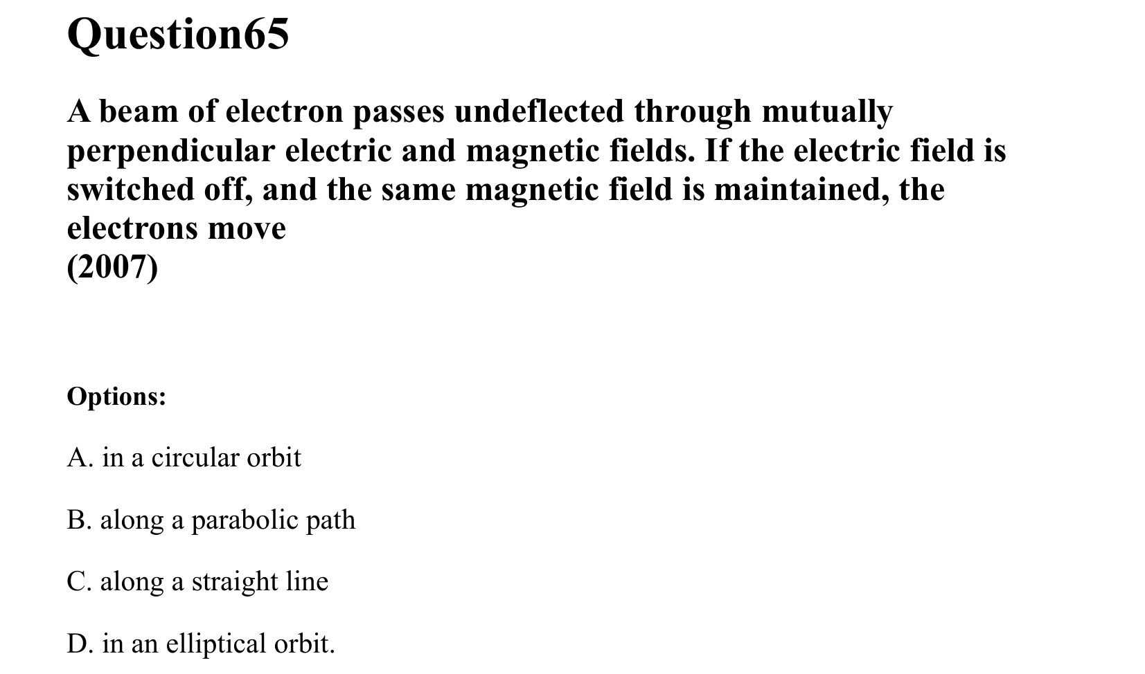 Dual Nature of Matter and Radiation question 65