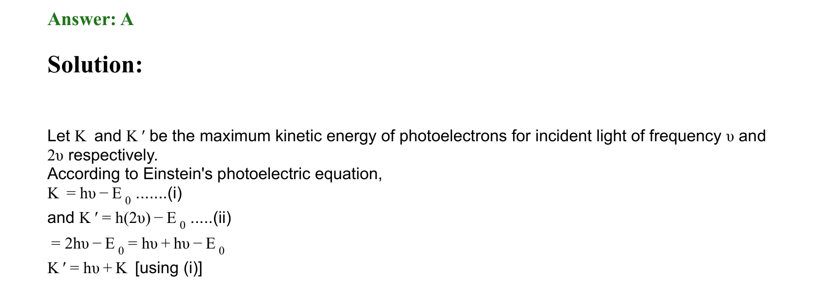 Dual Nature of Matter and Radiation solution 69