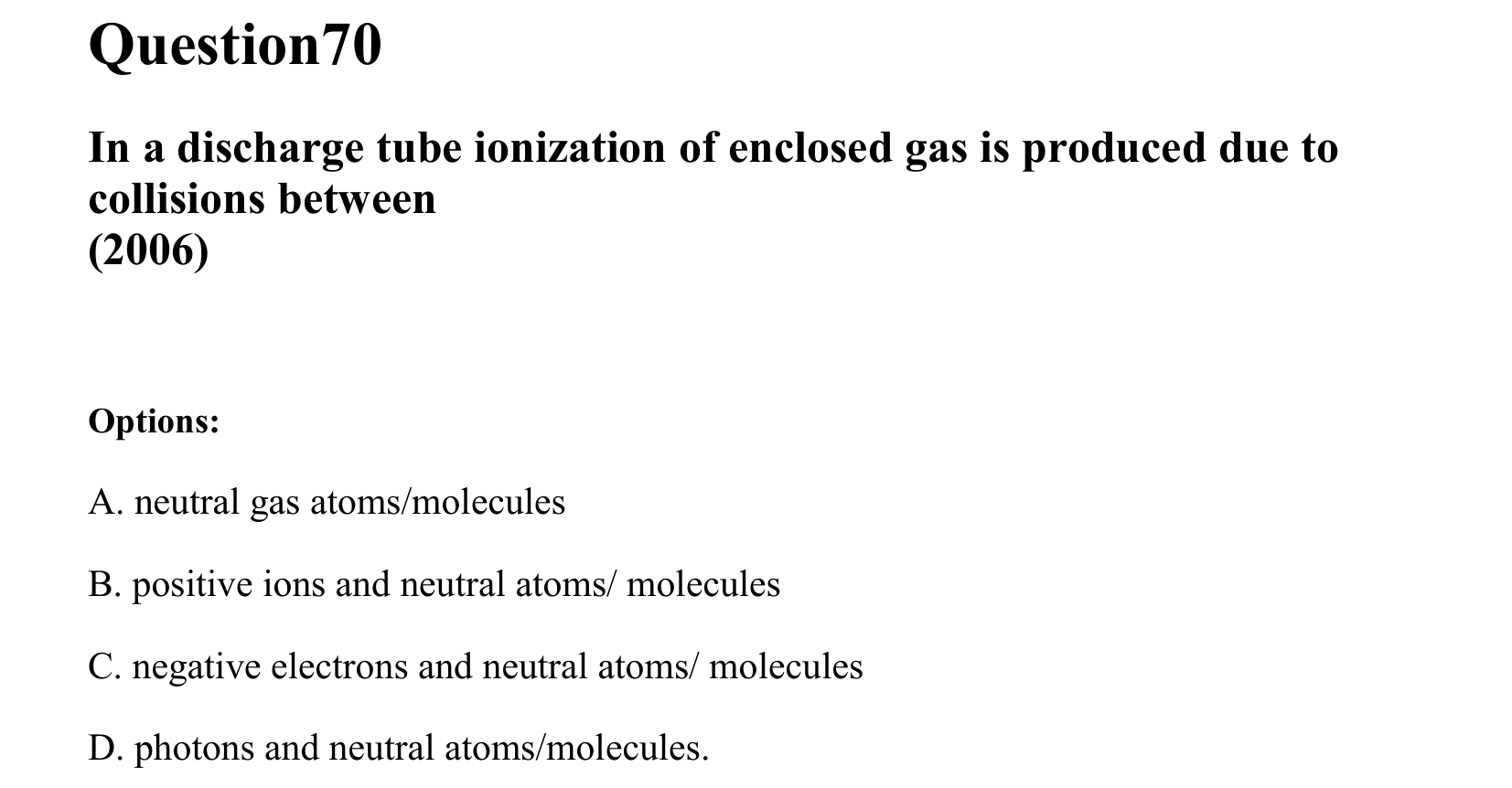 Dual Nature of Matter and Radiation question 70