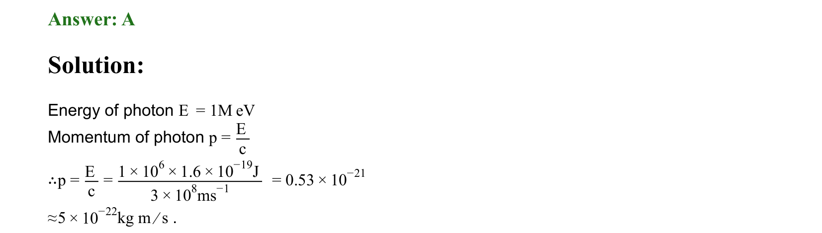 Dual Nature of Matter and Radiation solution 71