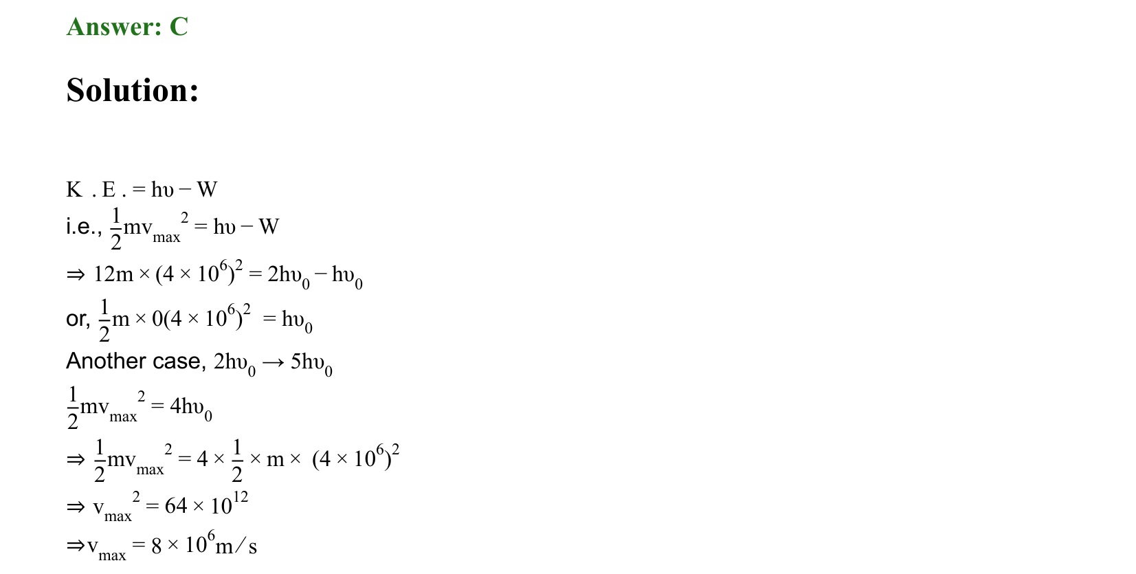 Dual Nature of Matter and Radiation solution 73
