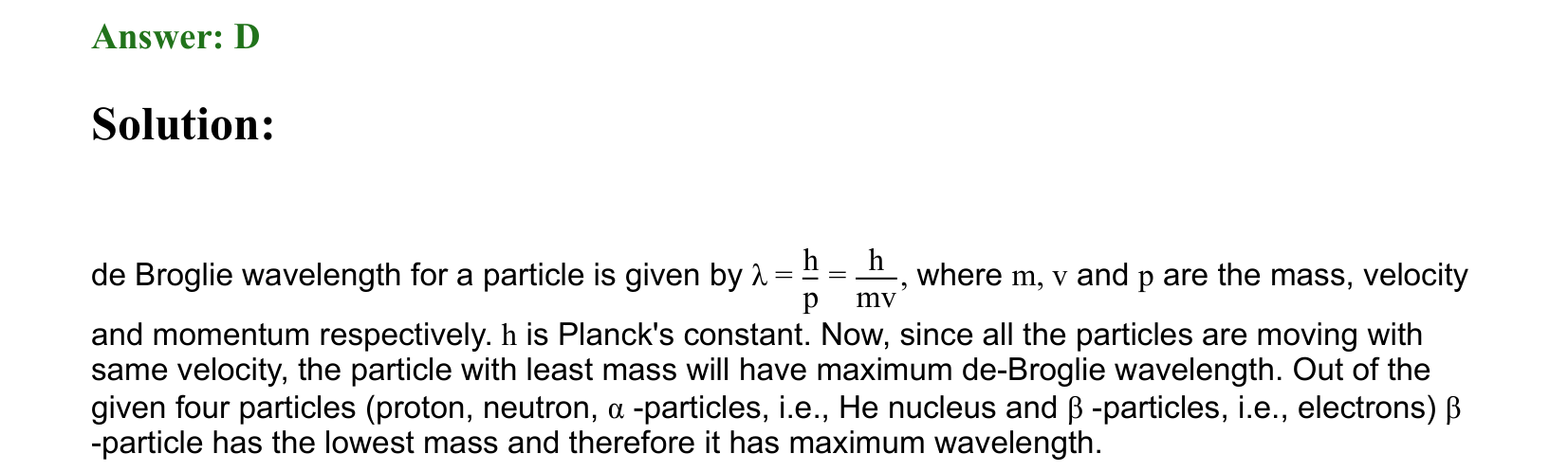 Dual Nature of Matter and Radiation solution 78