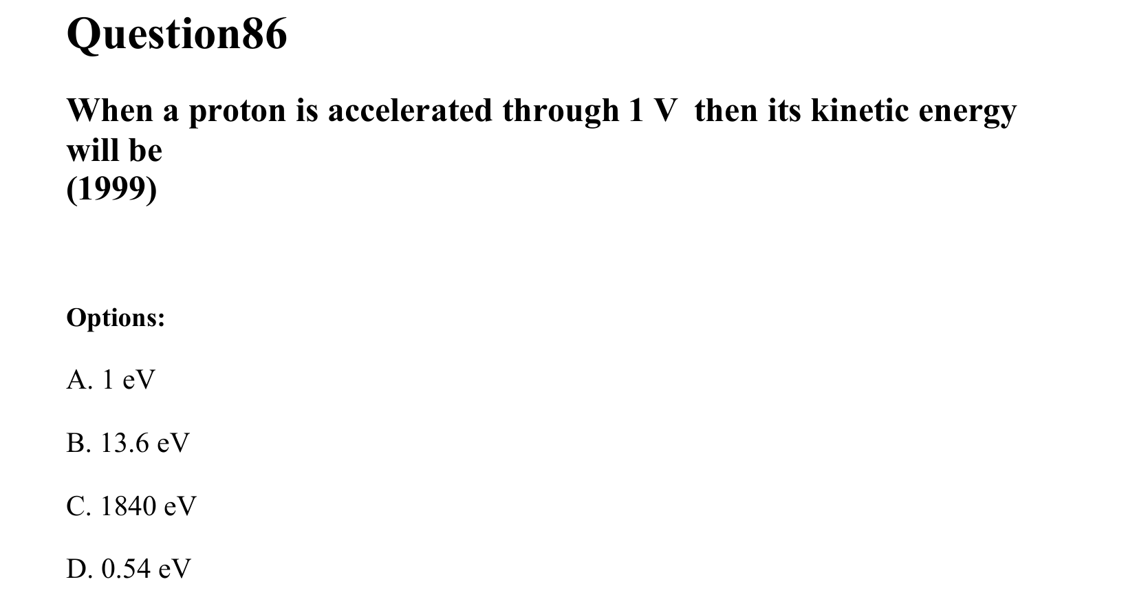 Dual Nature of Matter and Radiation question 86