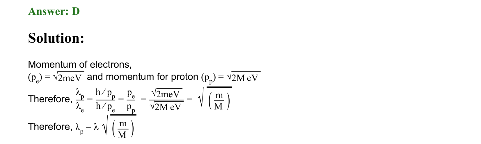 Dual Nature of Matter and Radiation solution 97