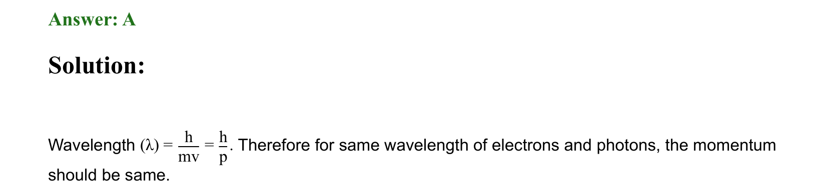 Dual Nature of Matter and Radiation solution 98