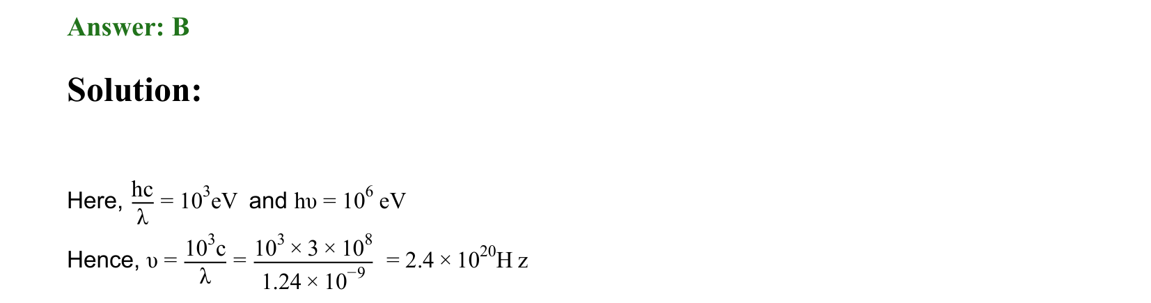 Dual Nature of Matter and Radiation solution 104