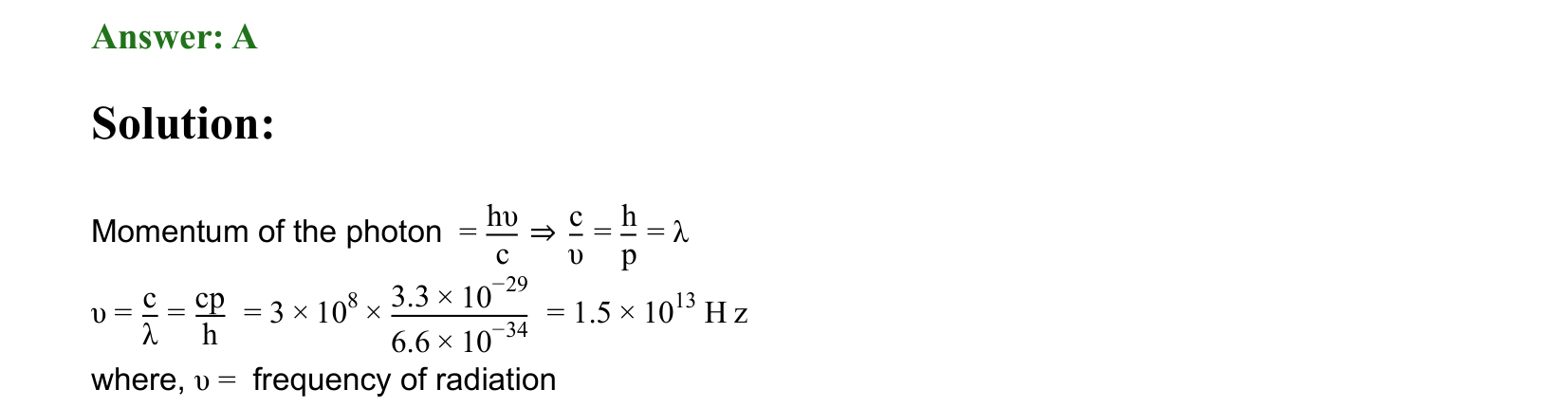 Dual Nature of Matter and Radiation solution 107
