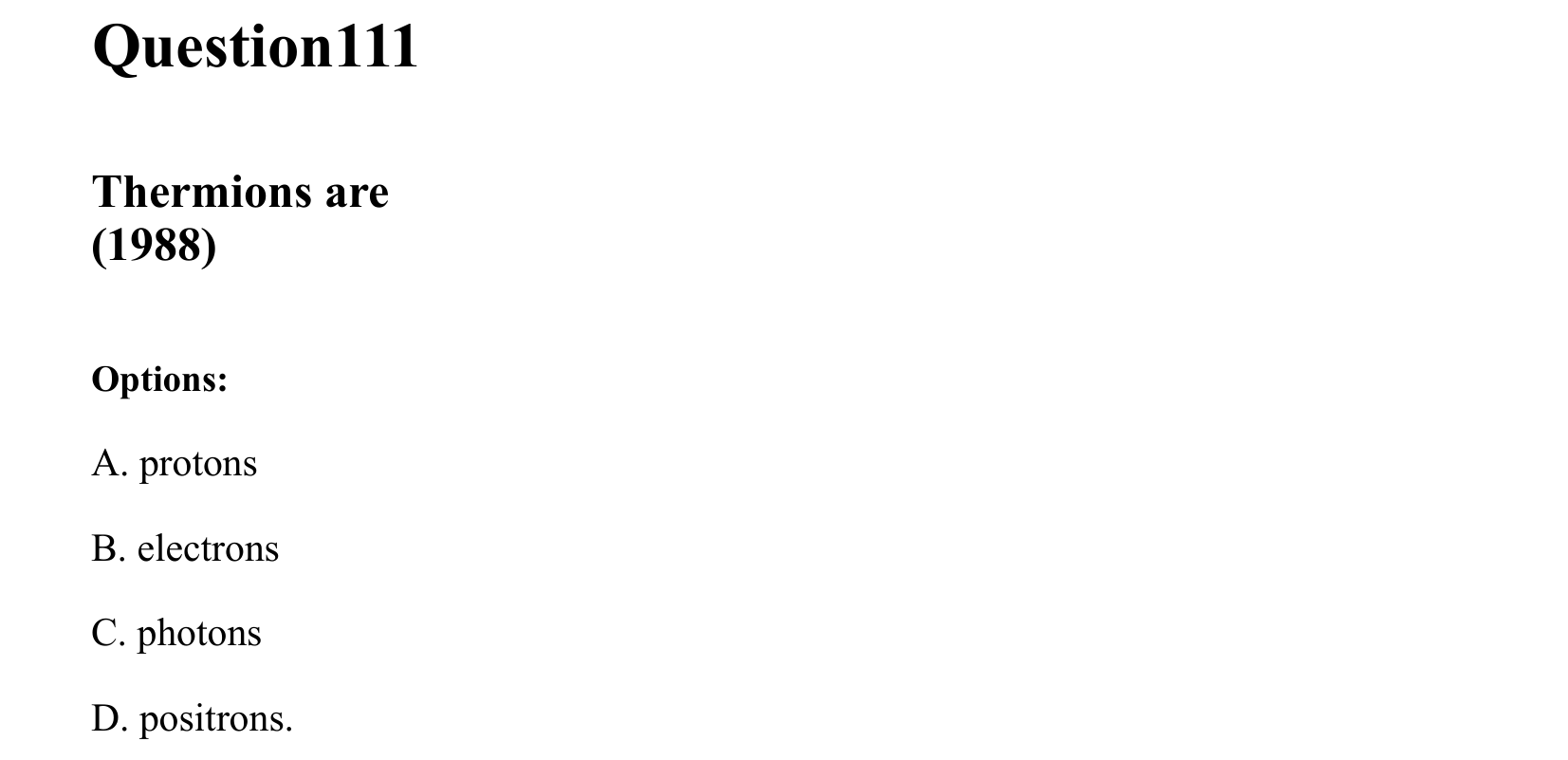 Dual Nature of Matter and Radiation question 111