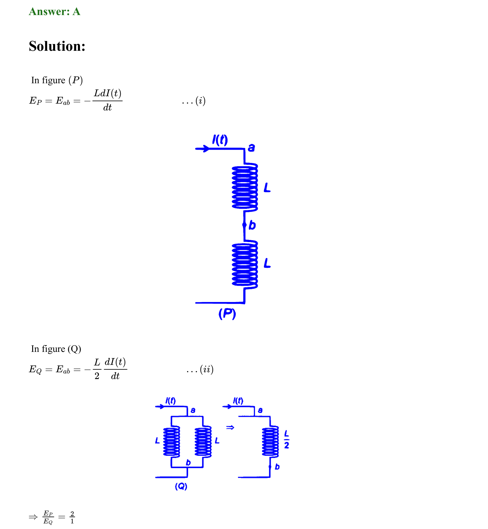 Electromagnetic Induction and Alternating Current solution 6