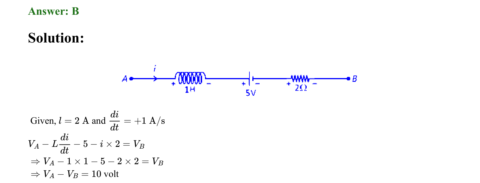 Electromagnetic Induction and Alternating Current solution 9