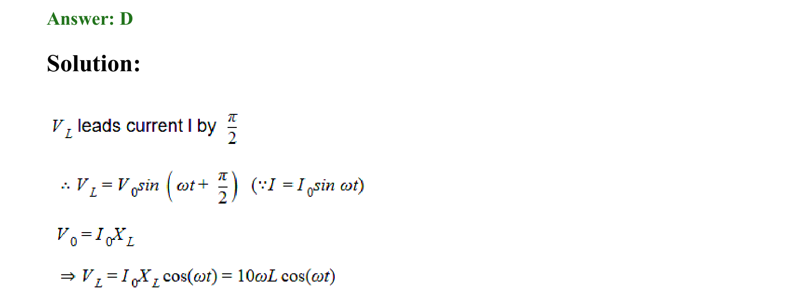 Electromagnetic Induction and Alternating Current solution 11
