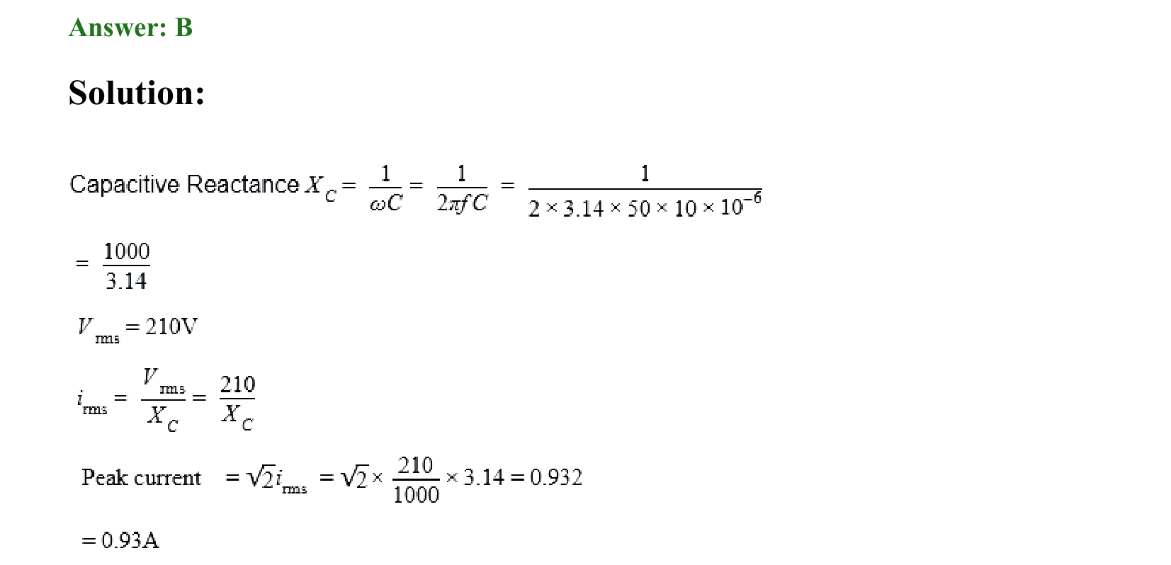 Electromagnetic Induction and Alternating Current solution 15