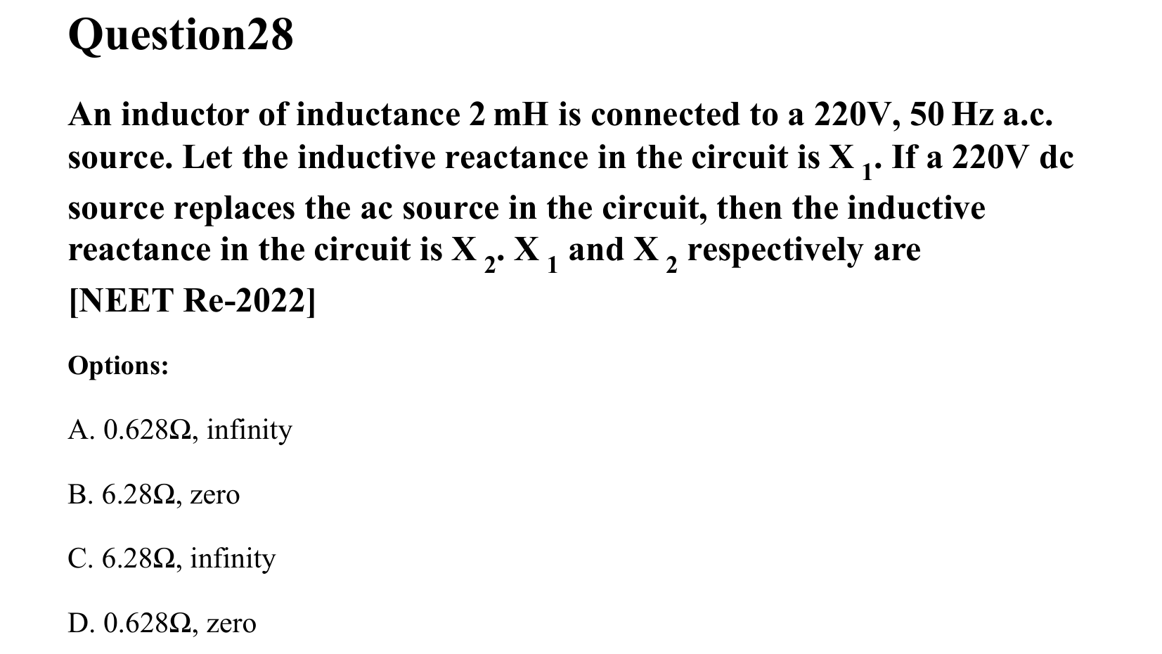 Electromagnetic Induction and Alternating Current question 28