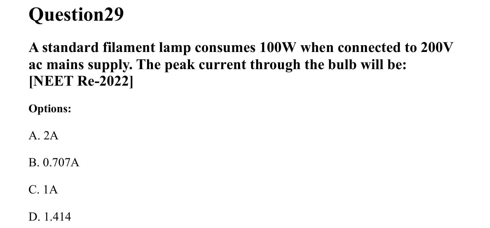 Electromagnetic Induction and Alternating Current question 29