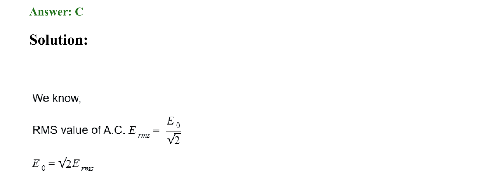 Electromagnetic Induction and Alternating Current solution 30