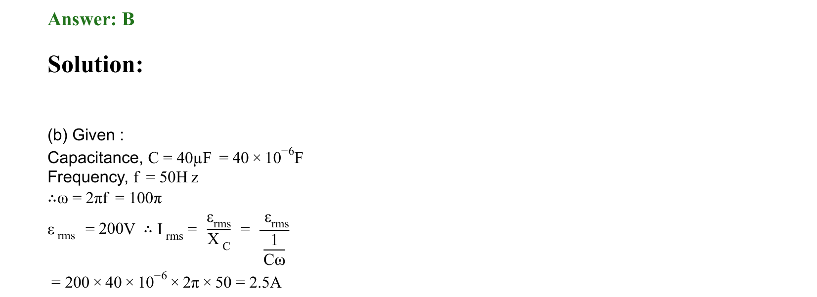 Electromagnetic Induction and Alternating Current solution 38