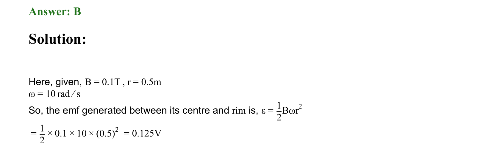 Electromagnetic Induction and Alternating Current solution 43