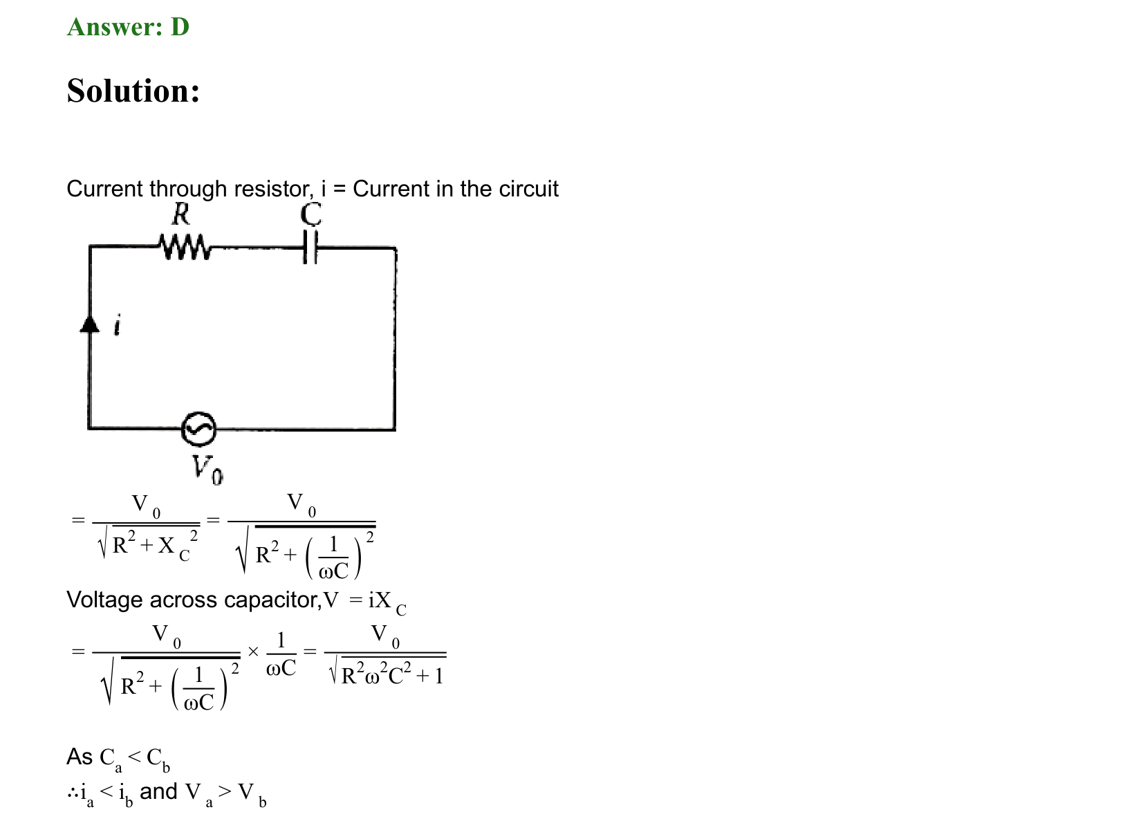 Electromagnetic Induction and Alternating Current solution 56