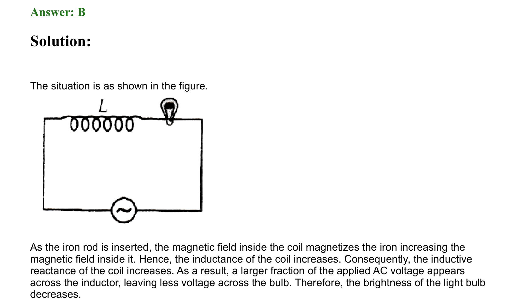 Electromagnetic Induction and Alternating Current solution 61