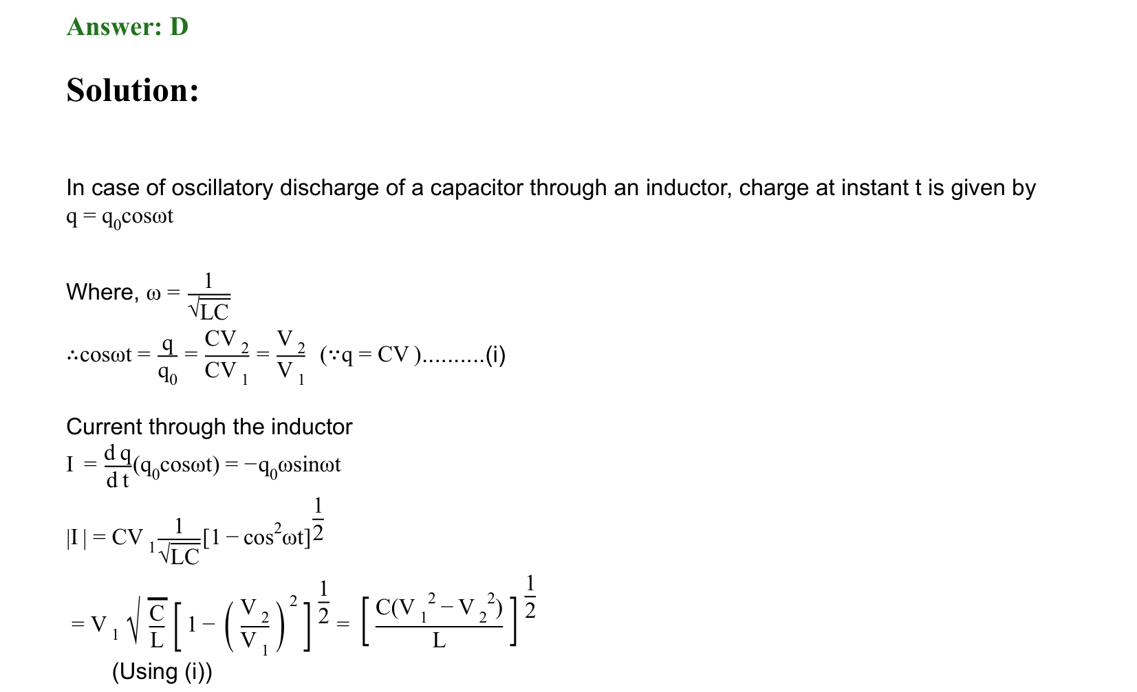 Electromagnetic Induction and Alternating Current solution 76