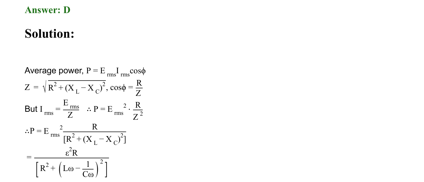 Electromagnetic Induction and Alternating Current solution 78