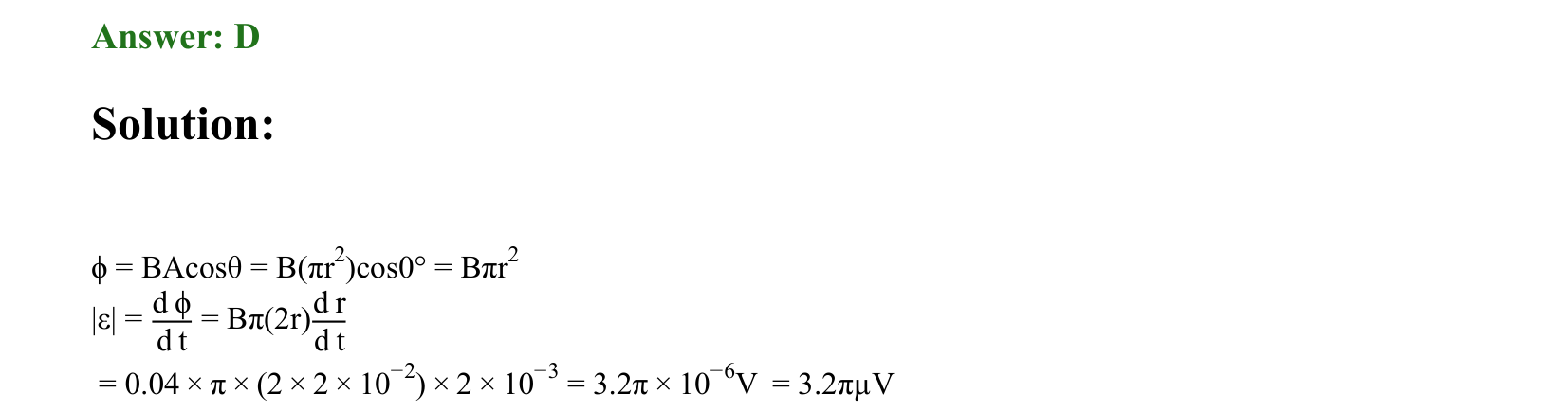 Electromagnetic Induction and Alternating Current solution 79