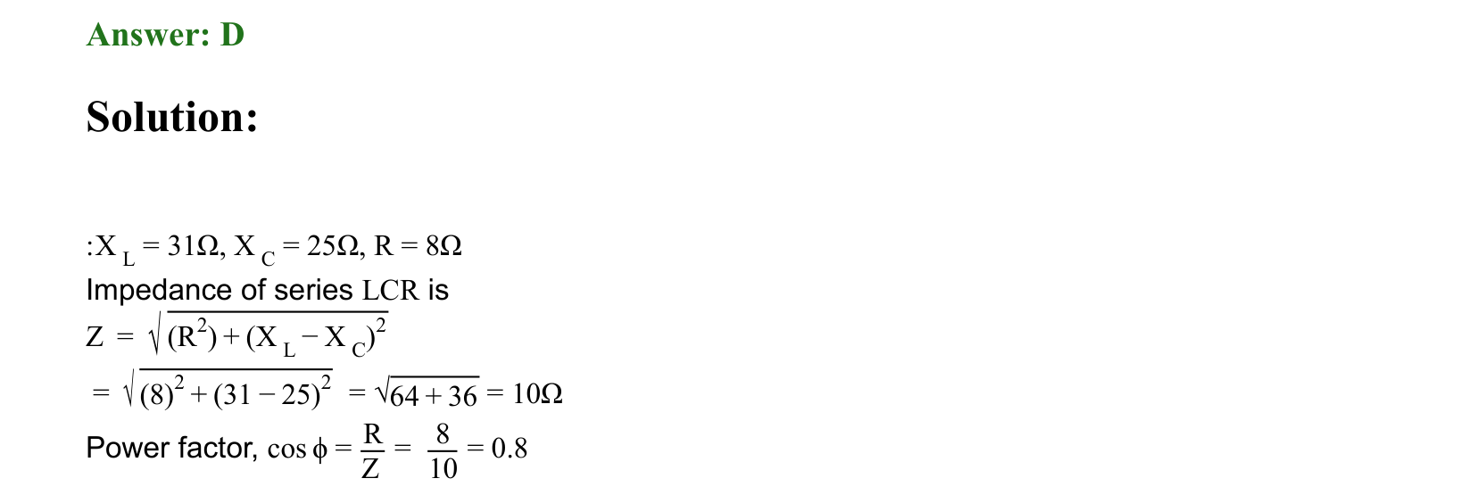 Electromagnetic Induction and Alternating Current solution 86