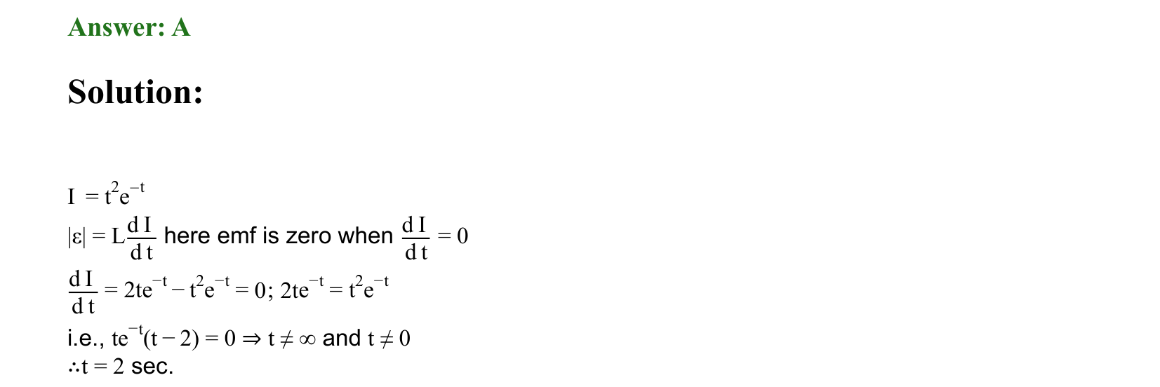 Electromagnetic Induction and Alternating Current solution 95