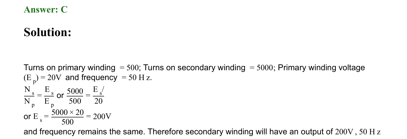 Electromagnetic Induction and Alternating Current solution 101