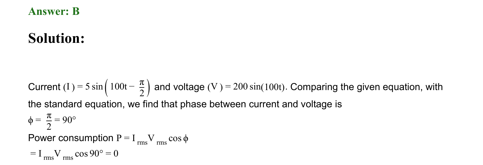 Electromagnetic Induction and Alternating Current solution 104