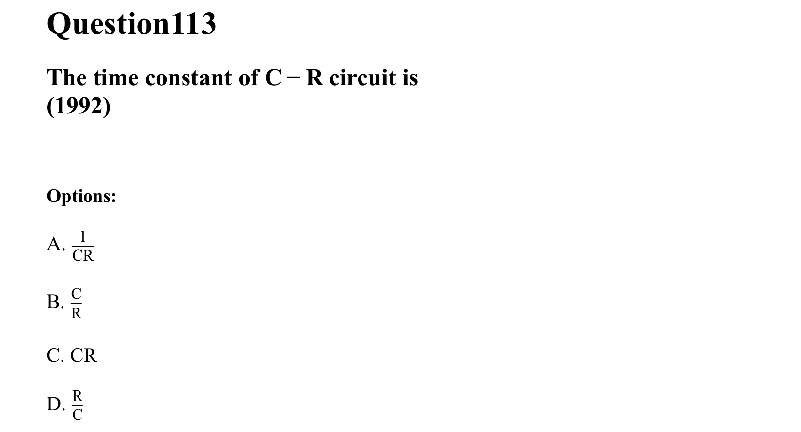 Electromagnetic Induction and Alternating Current question 113