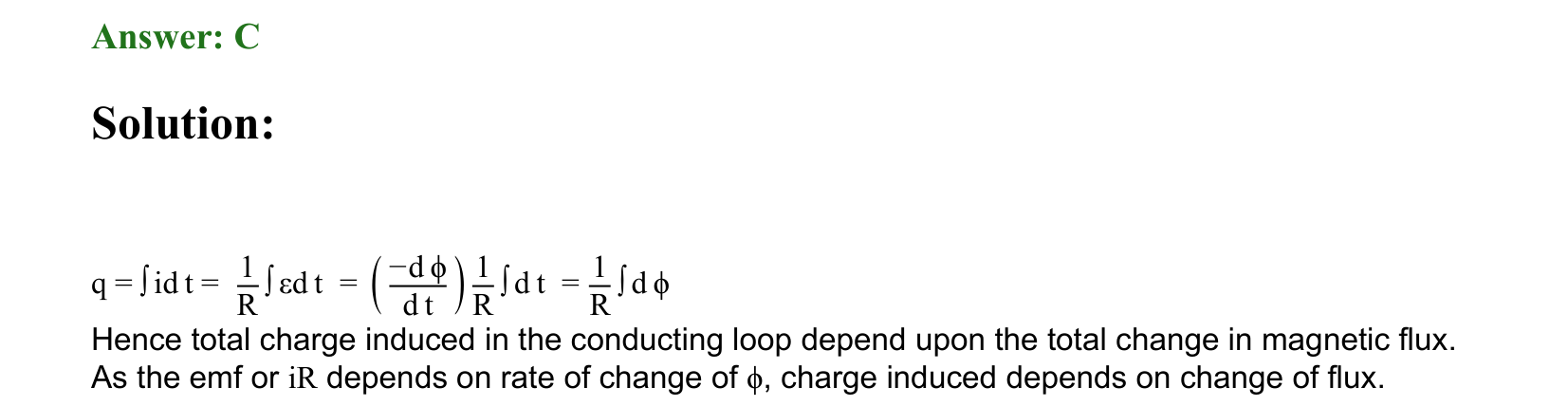 Electromagnetic Induction and Alternating Current solution 114