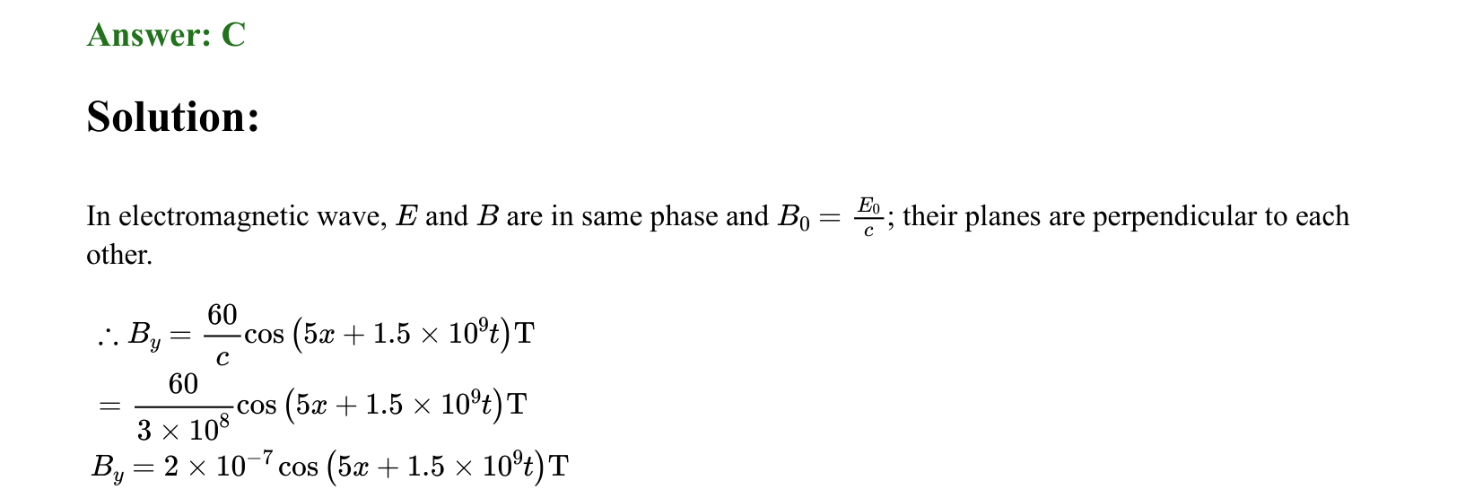 Electromagnetic Waves solution 4