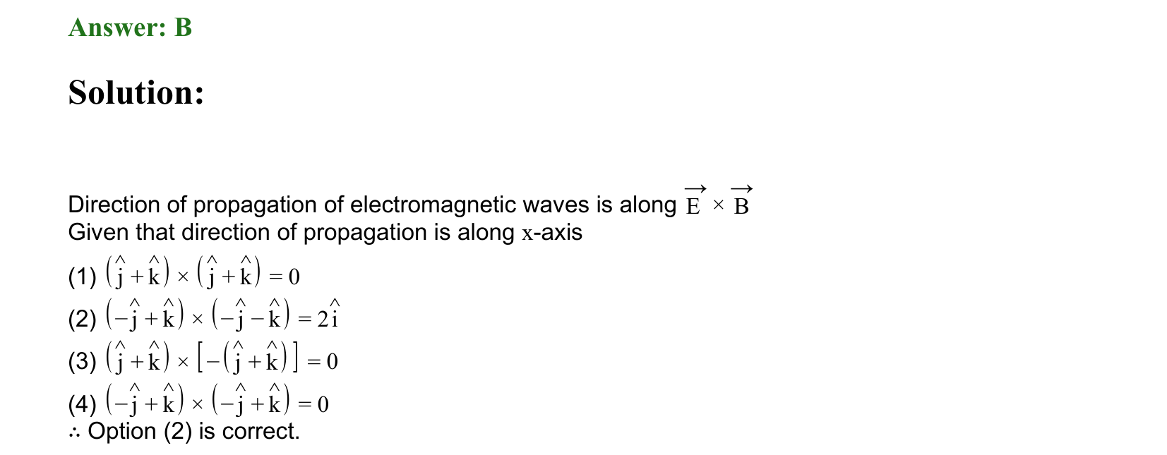 Electromagnetic Waves solution 17