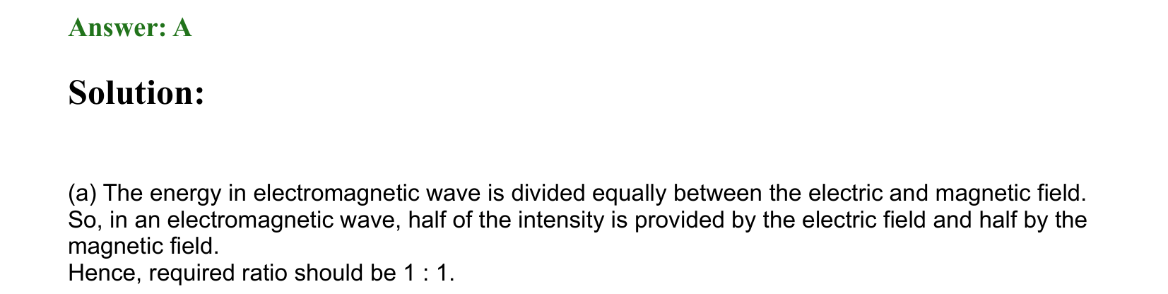 Electromagnetic Waves solution 18