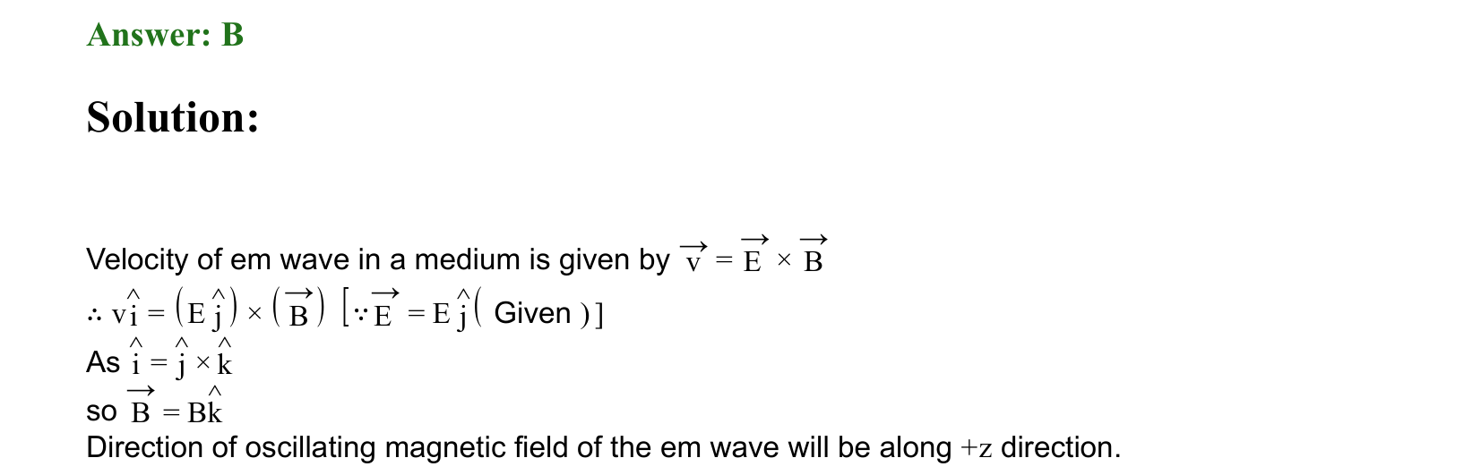 Electromagnetic Waves solution 21