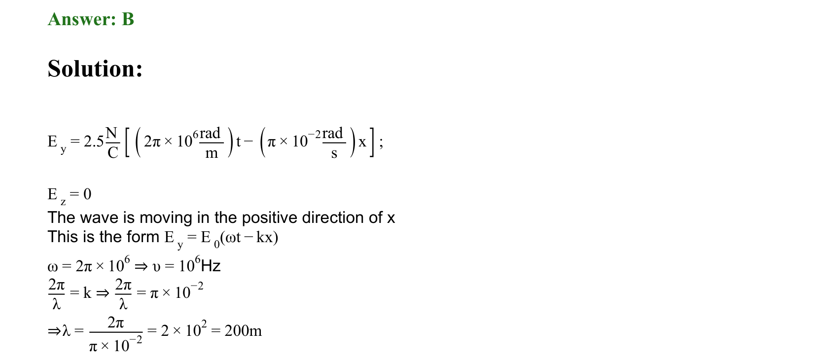 Electromagnetic Waves solution 36