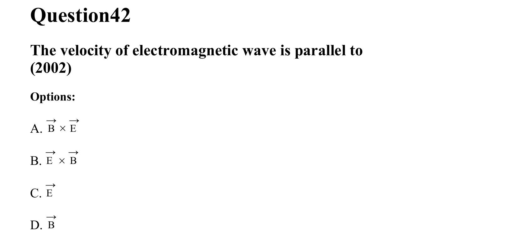 Electromagnetic Waves question 42