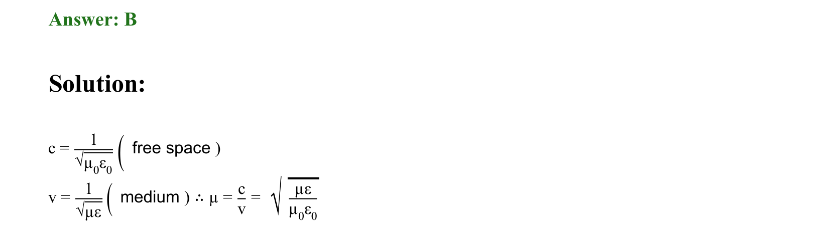 Electromagnetic Waves solution 48