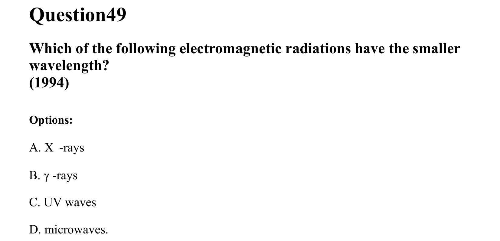 Electromagnetic Waves question 49